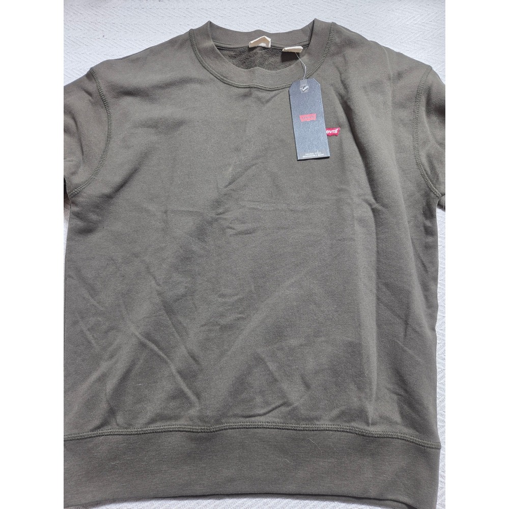 Levi's  Crewneck Sweatshirt Men S Olive Green NWT Red Tab Logo